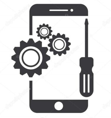 Phone Repair Logo Icon Illustration Design Template